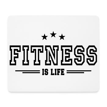 fitness est la vie II - Tapis de souris (format paysage) - blanc - Devant