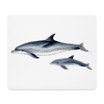 Repéré Dolphin - Dauphin tacheté - Dauphin tacheté - Tapis de souris (format paysage) - blanc - Devant