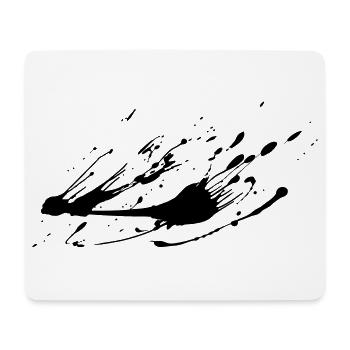 Splash-Bild malen # - Mousepad (Querformat) - Weiß - Vorne