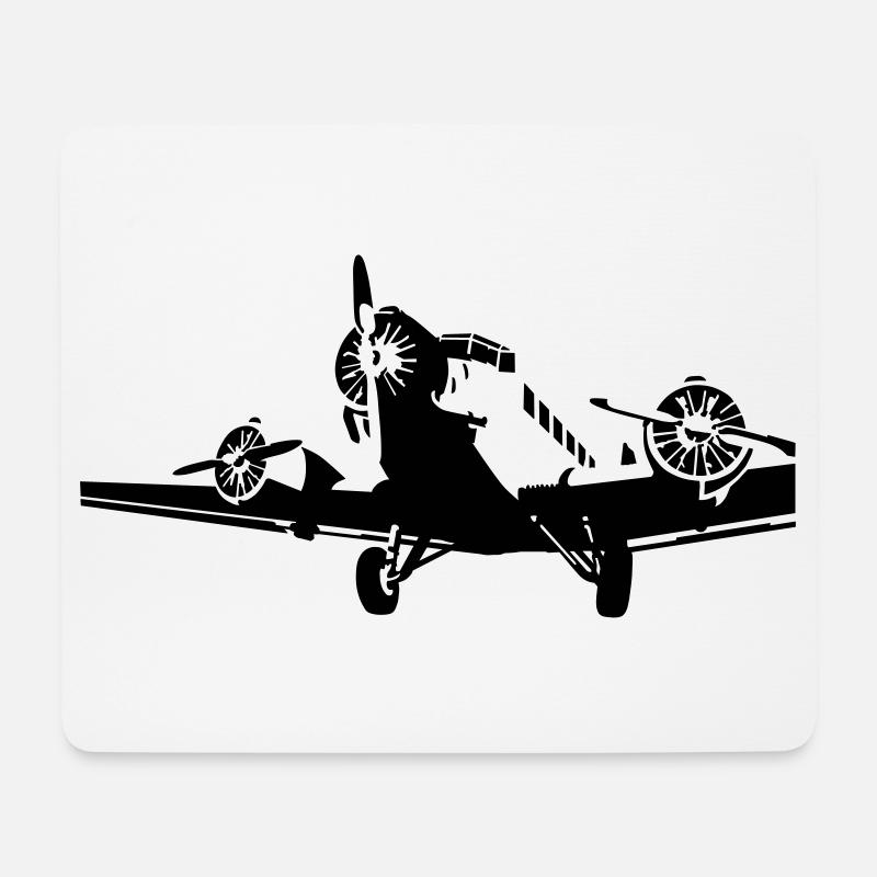 Junkers Ju-52 - Mousepad (Querformat) - Weiß
