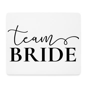 "Team Bride" , personalisierbar - Mousepad (Querformat) - Weiß - Vorne