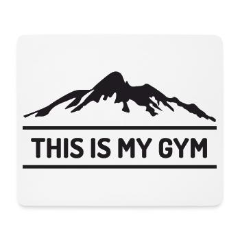 Trailrunning - Das ist mein Fitnessstudio - Mousepad (Querformat) - Weiß - Vorne