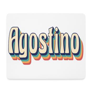 T-shirt Agostino t-shirt cadeau rétro vintage - Tapis de souris (format paysage) - blanc - Devant