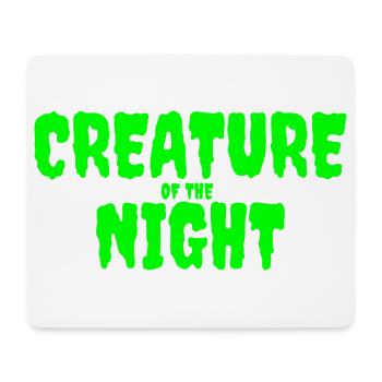 Kreatur der Nacht Horror Text - Mousepad (Querformat) - Weiß - Vorne