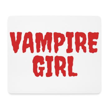 Vampire Girl Graphic Tee Design - Tapis de souris (format paysage) - blanc - Devant