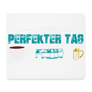 Camper Camping Wohnwagen Spruch - Mousepad (Querformat) - Weiß - Vorne