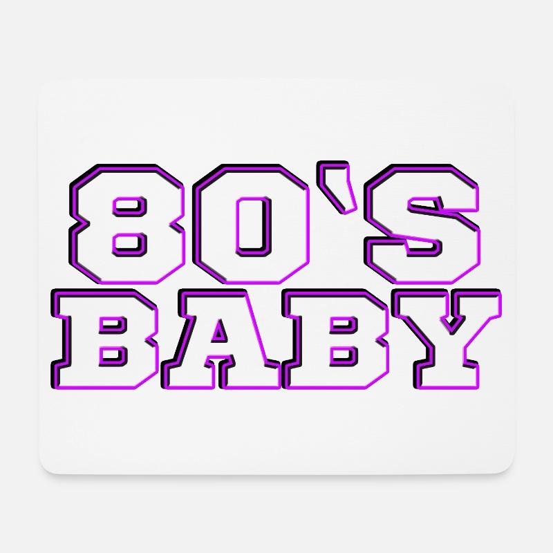 80s - Mouse Pad (horizontal) - white