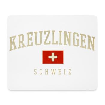 Kreuzlingen Schweiz Emblem - Mousepad (Querformat) - Weiß - Vorne