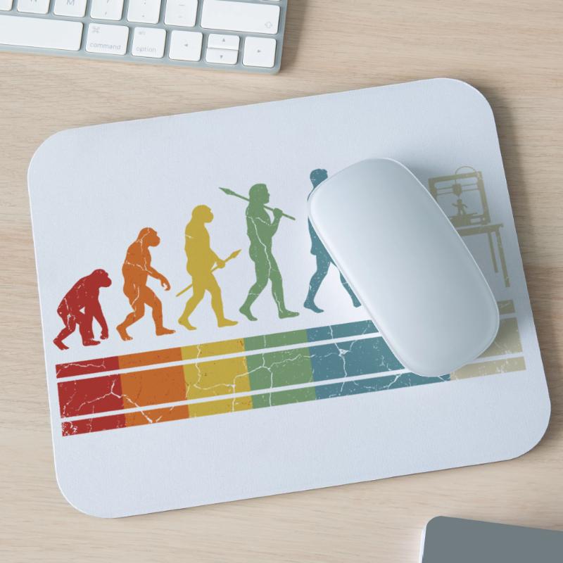 Évolution de l’impression 3D – Vintage Maker Design Tapis de souris (format paysage)