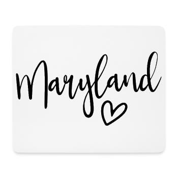 Maryland Heart Women's Love Maryland - Mousepad (Querformat) - Weiß - Vorne