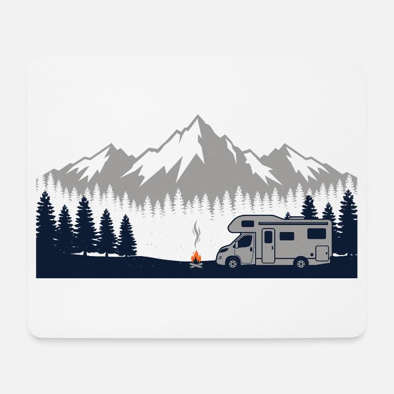 Camping Shirt for Motorhome Camper - Mouse Pad (horizontal) - white