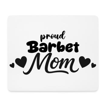Proud French Water Dog Mother, Barbet - Mouse Pad (horizontal) - white - Front