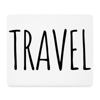 Voyager - Tapis de souris (format paysage) - blanc - Devant