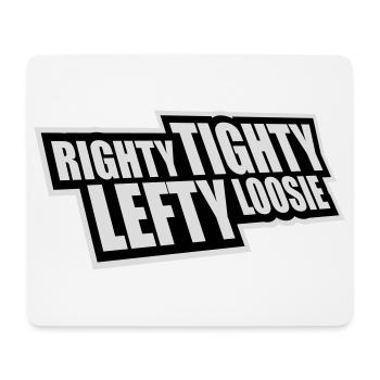 Logo DIY Drôle à droite Tighty Tighty Lefty - Tapis de souris (format paysage) - blanc - Devant