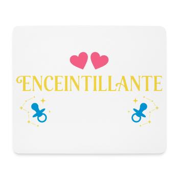Enceintillante Humour Future Maman Grossesse - Tapis de souris (format paysage) - blanc - Devant