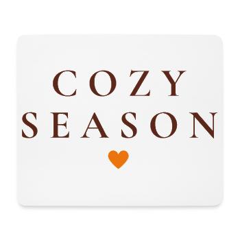 Cozy Season | Simple autumn design - Mouse Pad (horizontal) - white - Front