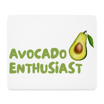 Avocado Enthusiast Design - Mousepad (Querformat) - Weiß - Vorne