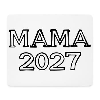Mama 2027 Schriftzug handgezeichnet - Mousepad (Querformat) - Weiß - Vorne