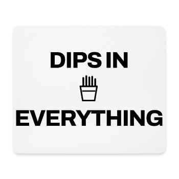 Pommes Snack Kartoffel Lustig Imbiss Pommes Frites - Mousepad (Querformat) - Weiß - Vorne