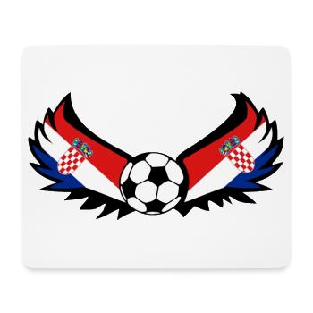 Fussball Kroatien - Mousepad (Querformat) - Weiß - Vorne