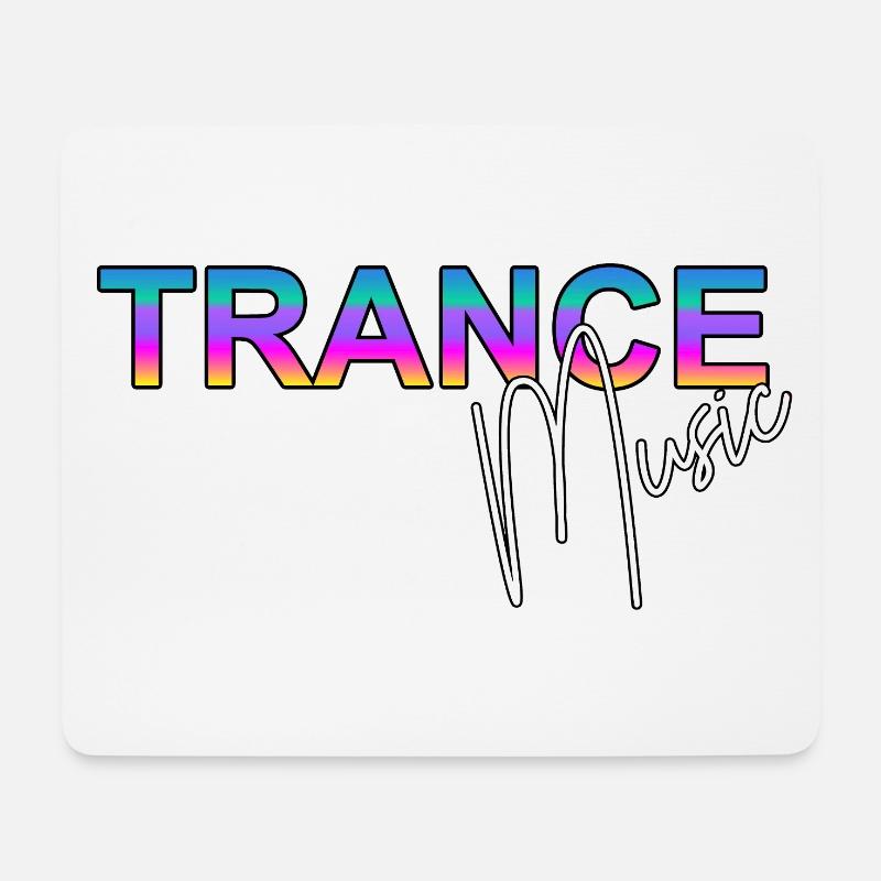 Trance Music - Tapis de souris (format paysage) - blanc