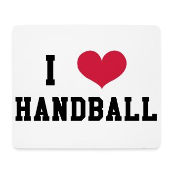 I Love Handball - Mouse Pad (horizontal) - white - Front