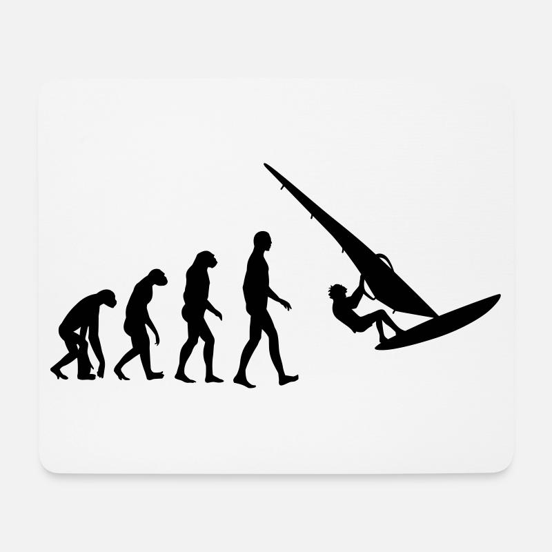 Windsurfen / Windsurfer / Windsurf / Windsurfing - Mousepad (Querformat) - Weiß