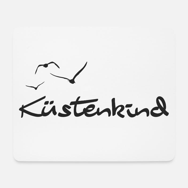 Küstenkind - Mousepad (Querformat) - Weiß