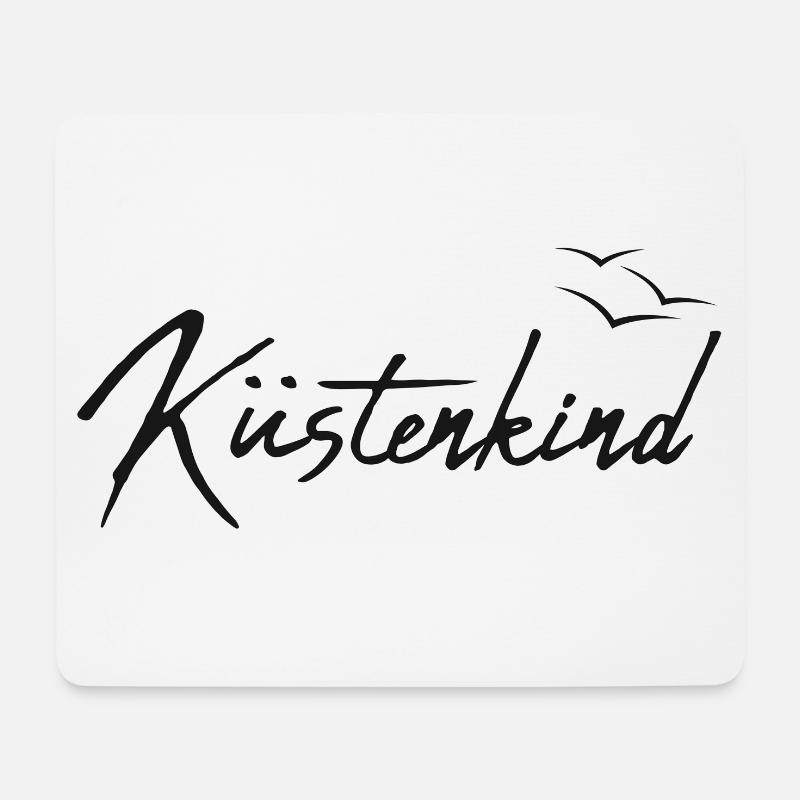 Küstenkind - Mousepad (Querformat) - Weiß