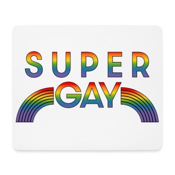 Regenbogen super gay LGBT lgbtqi queer - Mousepad (Querformat) - Weiß - Vorne