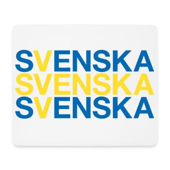 SVENSKA Flag I'm Swedish, Sweden, Sweden - Mouse Pad (horizontal) - white - Front