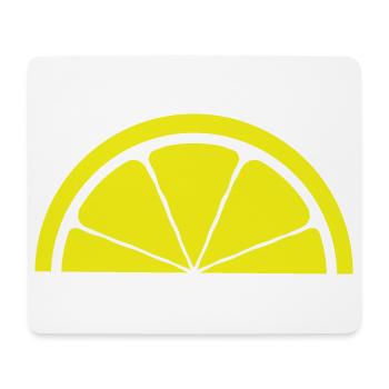 Zitrone Design - Mousepad (Querformat) - Weiß - Vorne