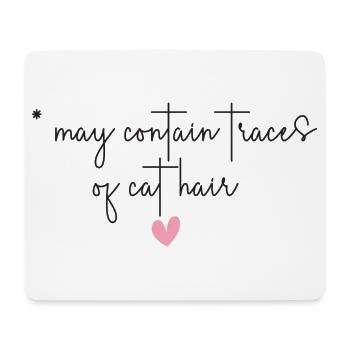 Katze Haustier Katzenhaar Katzen lustig Geschenk - Mousepad (Querformat) - Weiß - Vorne