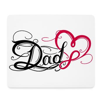Papa Papa Fête des Pères Tatouage - Tapis de souris (format paysage) - blanc - Devant