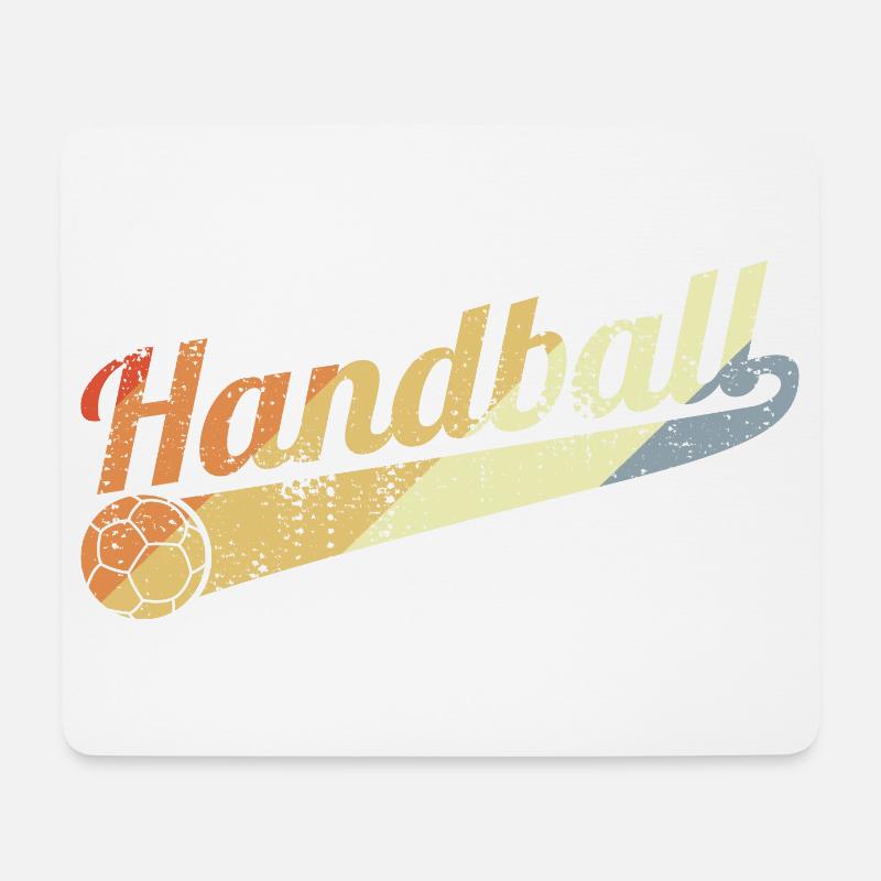 Vintage Handball - Mousepad (Querformat) - Weiß