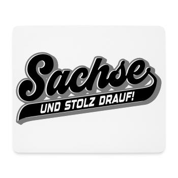 Sachse und Stolz drauf | Farben änderbar - Mousepad (Querformat) - Weiß - Vorne