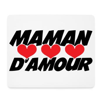Maman d'Amour - Fête des Mères - Tapis de souris (format paysage) - blanc - Devant