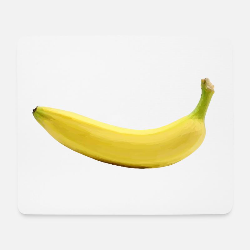 Banane - Mousepad (Querformat) - Weiß