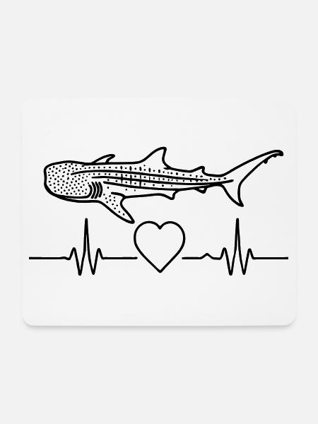 Walhai - Eleganz der Meere | Mind . Ocean . Nature - Mousepad (Querformat) - Weiß