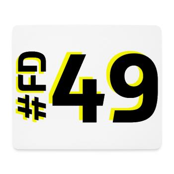 FD49 2025 - Mousepad (Querformat) - Weiß - Vorne