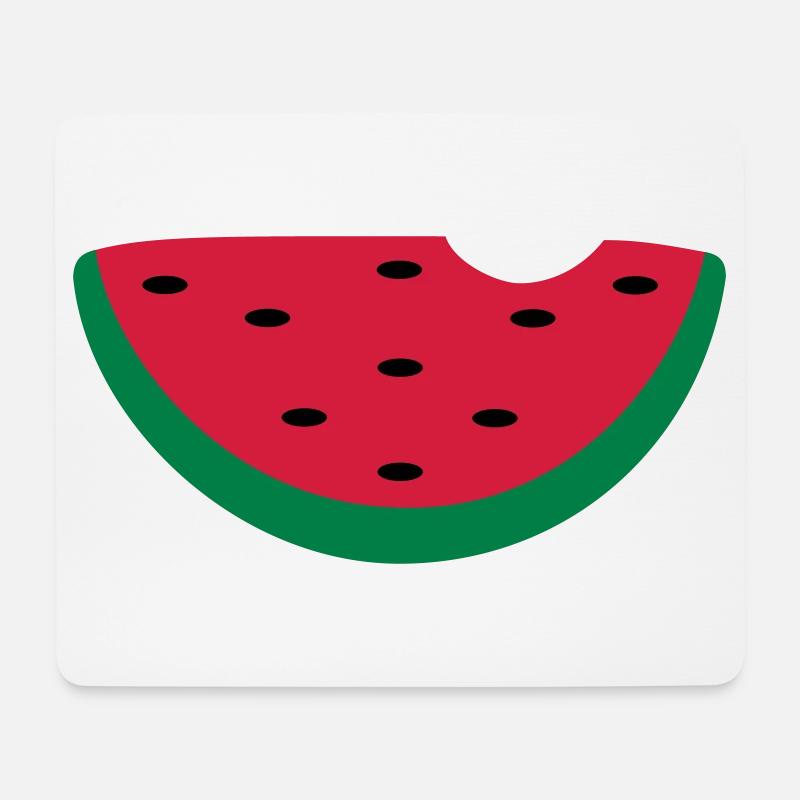 Melone - Mousepad (Querformat) - Weiß