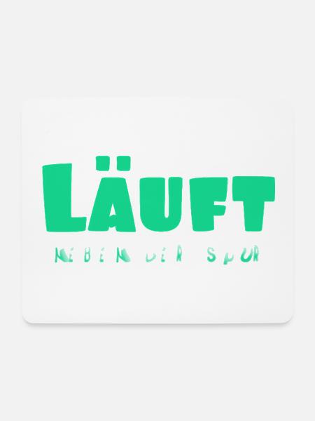 Läuft - Mousepad (Querformat) - Weiß