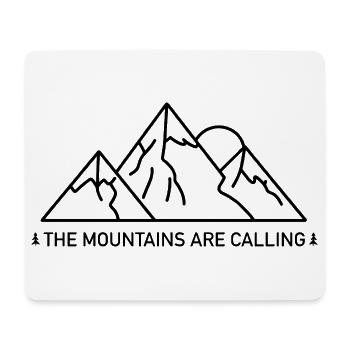 Die Berge rufen an - Mousepad (Querformat) - Weiß - Vorne