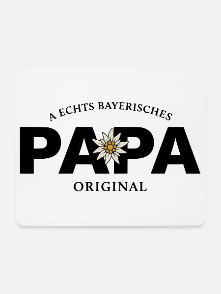Bayerisches Original - Papa - Mousepad (Querformat) - Weiß