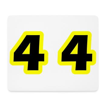 44 Symbole numérique - Tapis de souris (format paysage) - blanc - Devant
