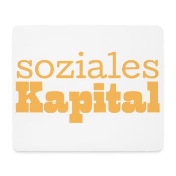 Soziales Kapital gelb - Mousepad (Querformat) - Weiß - Vorne