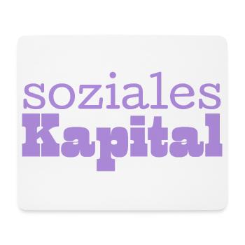 Soziales Kapital lila - Mousepad (Querformat) - Weiß - Vorne