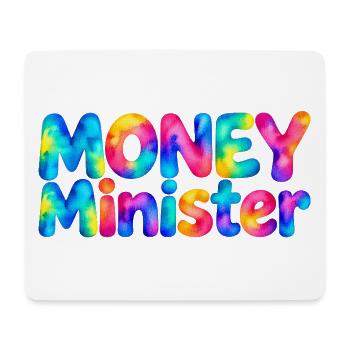Money Minister – Große Pläne, kleines Budget - Mousepad (Querformat) - Weiß - Vorne