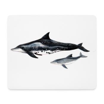Dolphin with rugged teeth - Dolphin - Steno rostre - Mouse Pad (horizontal) - white - Front