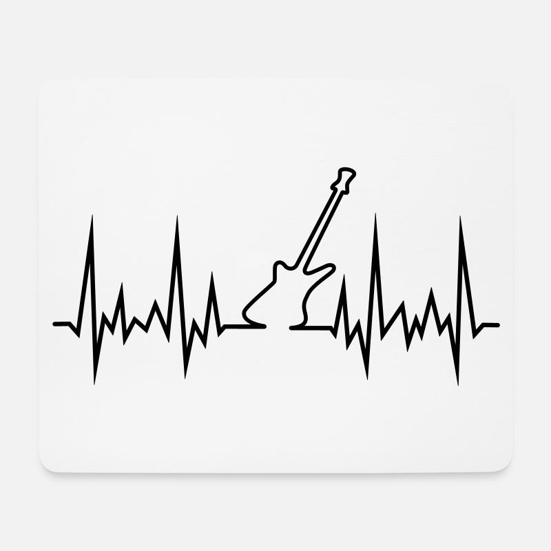 verbesserte_egitarre - Tapis de souris (format paysage) - blanc